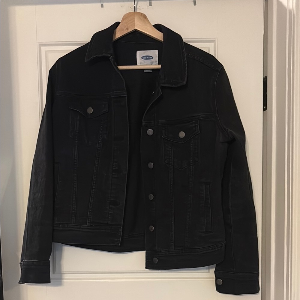 Old Navy Women's Black Jean Jacket